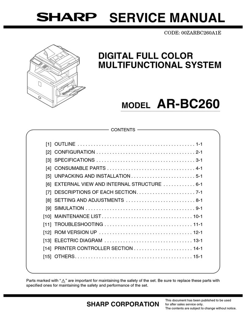 Sharp AR-BC260 User manual Sharp AR-BC260 User manual