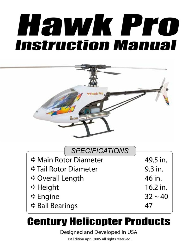 Century Helicopter Products Hawk Pro instruction manual