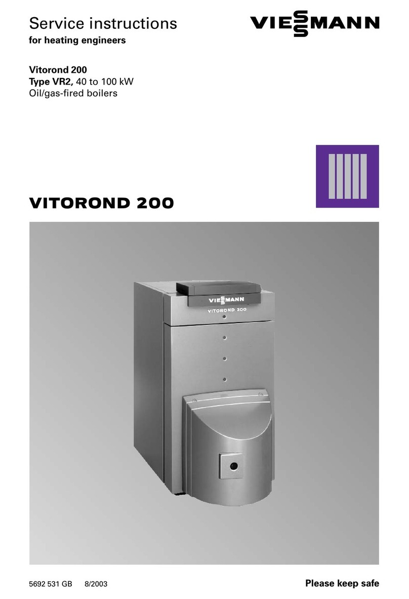 Viessmann Vitorond 200 Type VR2 Service instructions