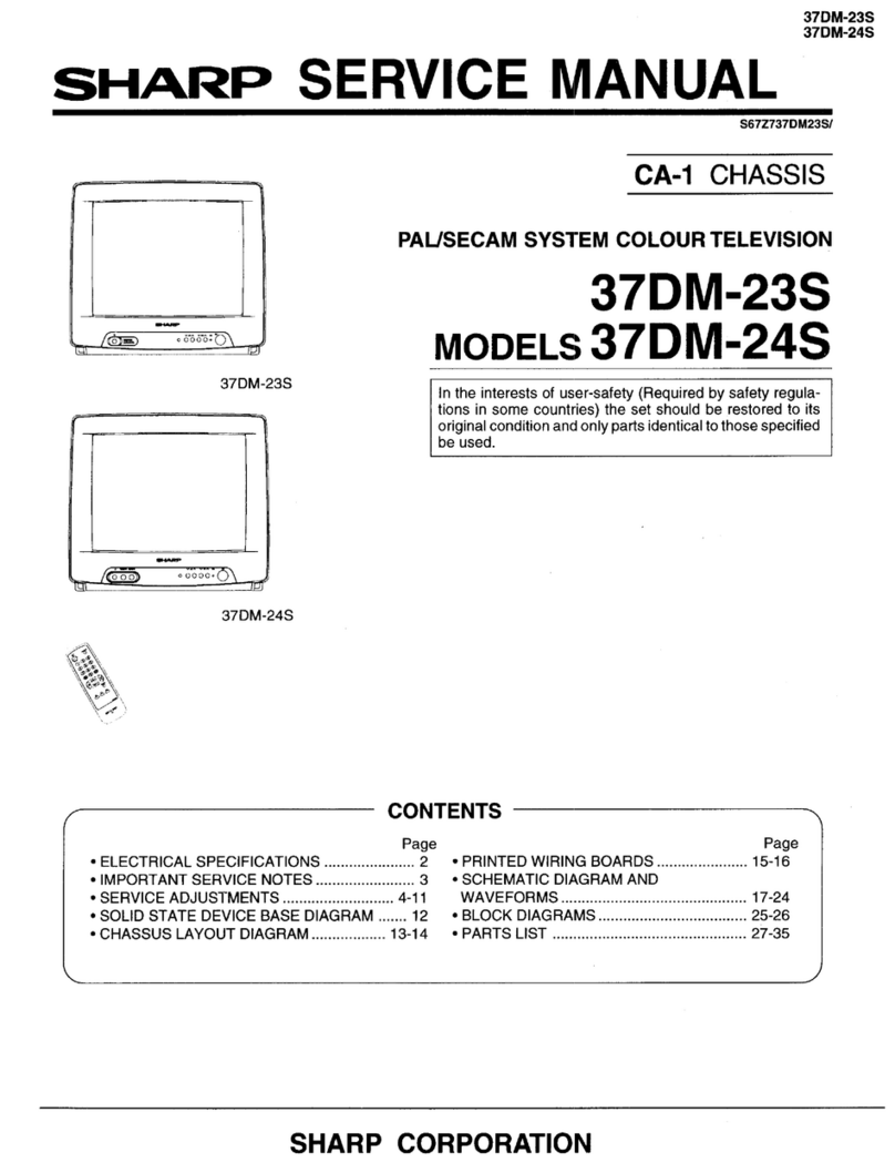 Sharp 37DM-23S User manual