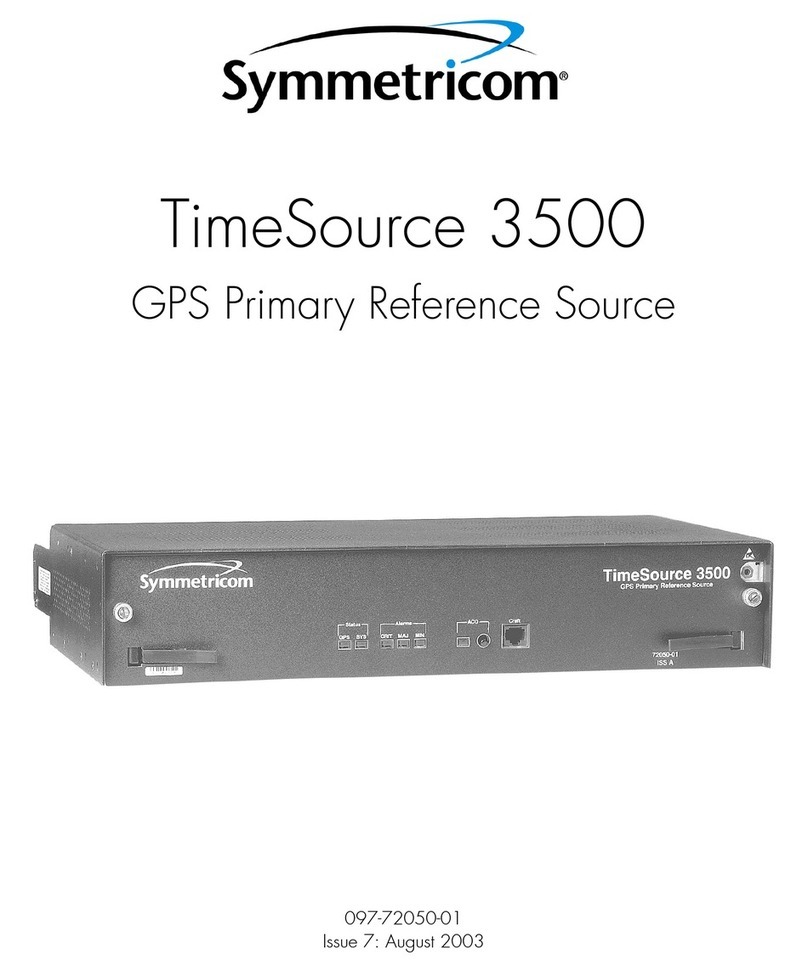 Symmetricom TimeSource 500 user manual