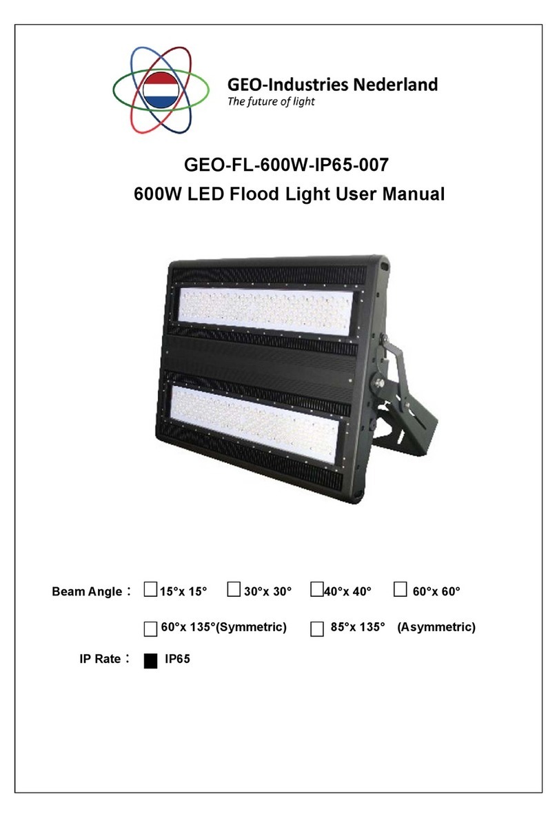 GEO-Industries Nederland GEO-FL-600W-IP65-007 User manual