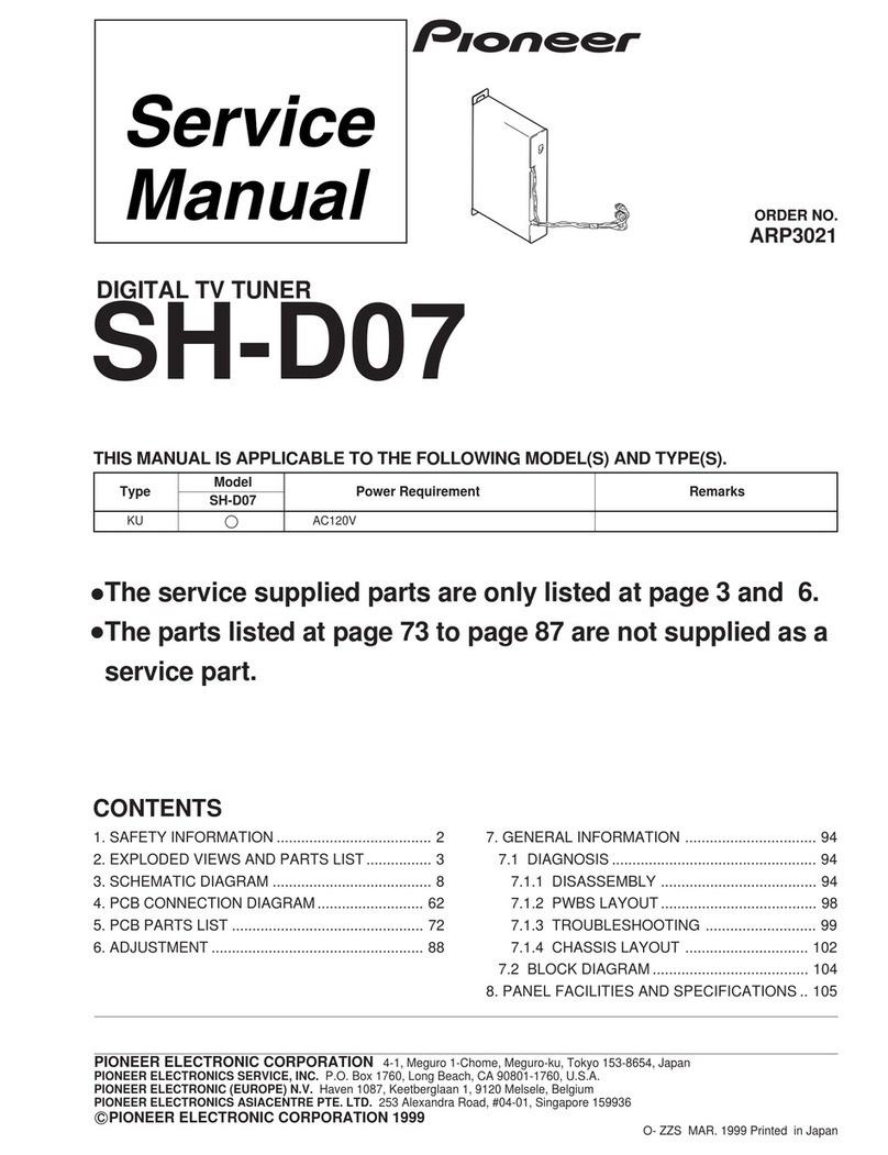 Pioneer SH-D07 User manual