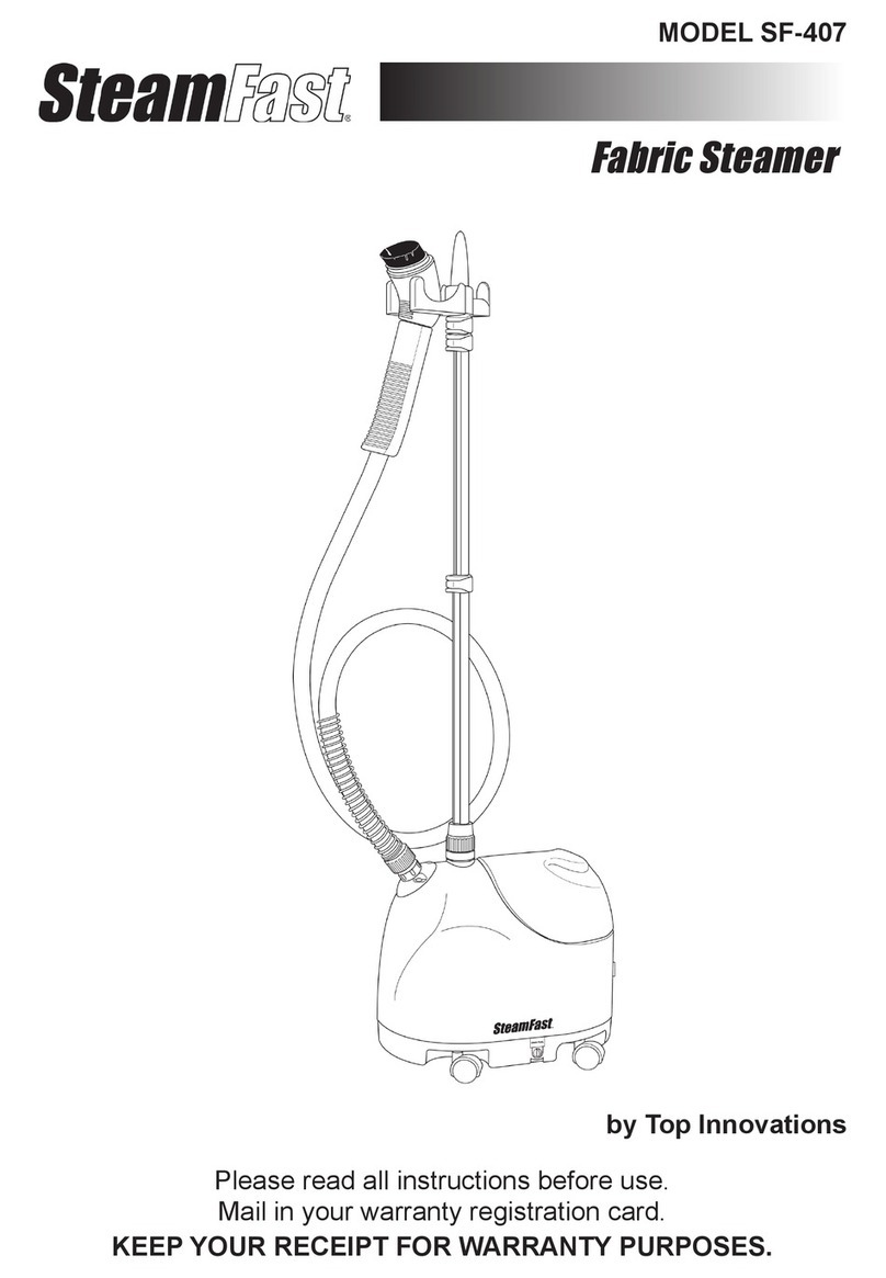 Steamfast MODEL SF-407 User manual