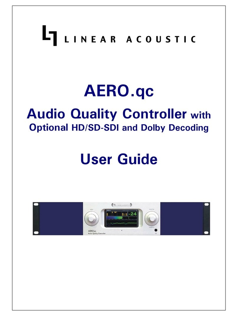 Linear Acoustic AERO.qc User manual