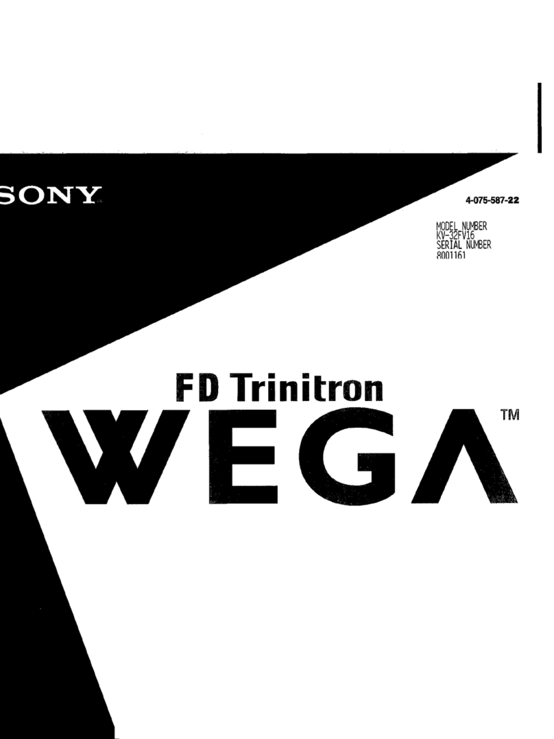 Sony FD Trinitron WEGA KV-32FV16 User manual