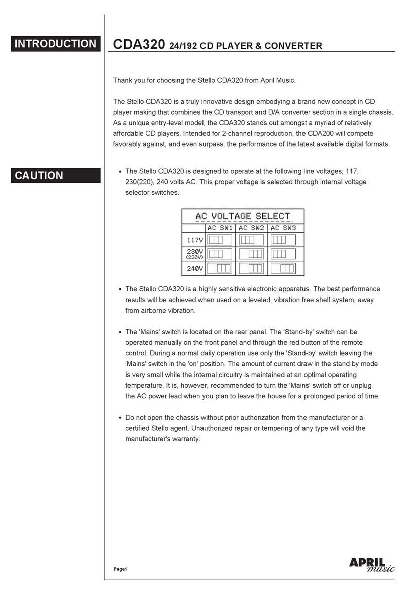 Stello CDA320 24/192 manual