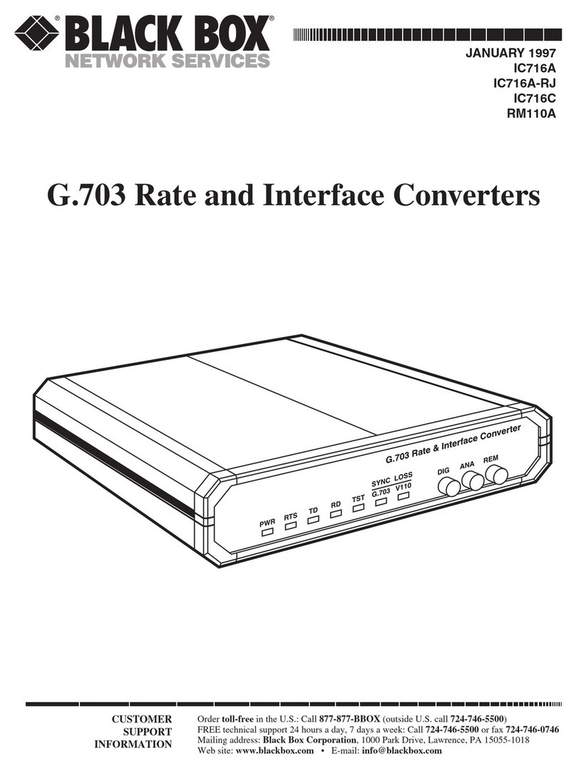 Black Box IC716A User manual Black Box IC716A User manual