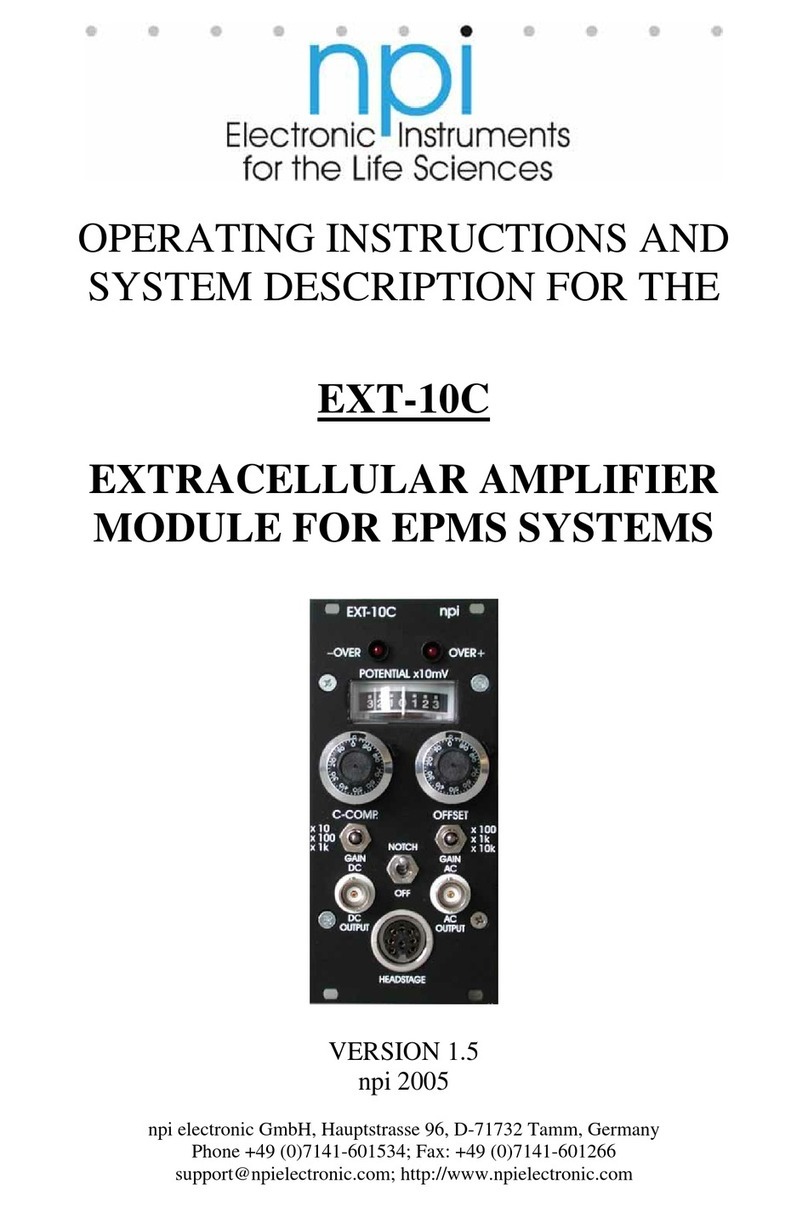 NPI EXT-10C User manual
