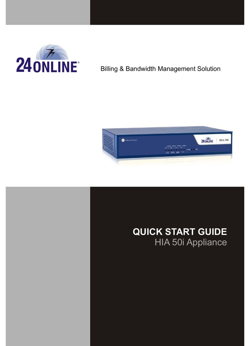 24online HIA 50i Appliance quick start guide 24online HIA 50i Appliance quick start guide