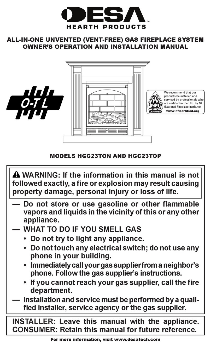 Desa HGC23TON User manual