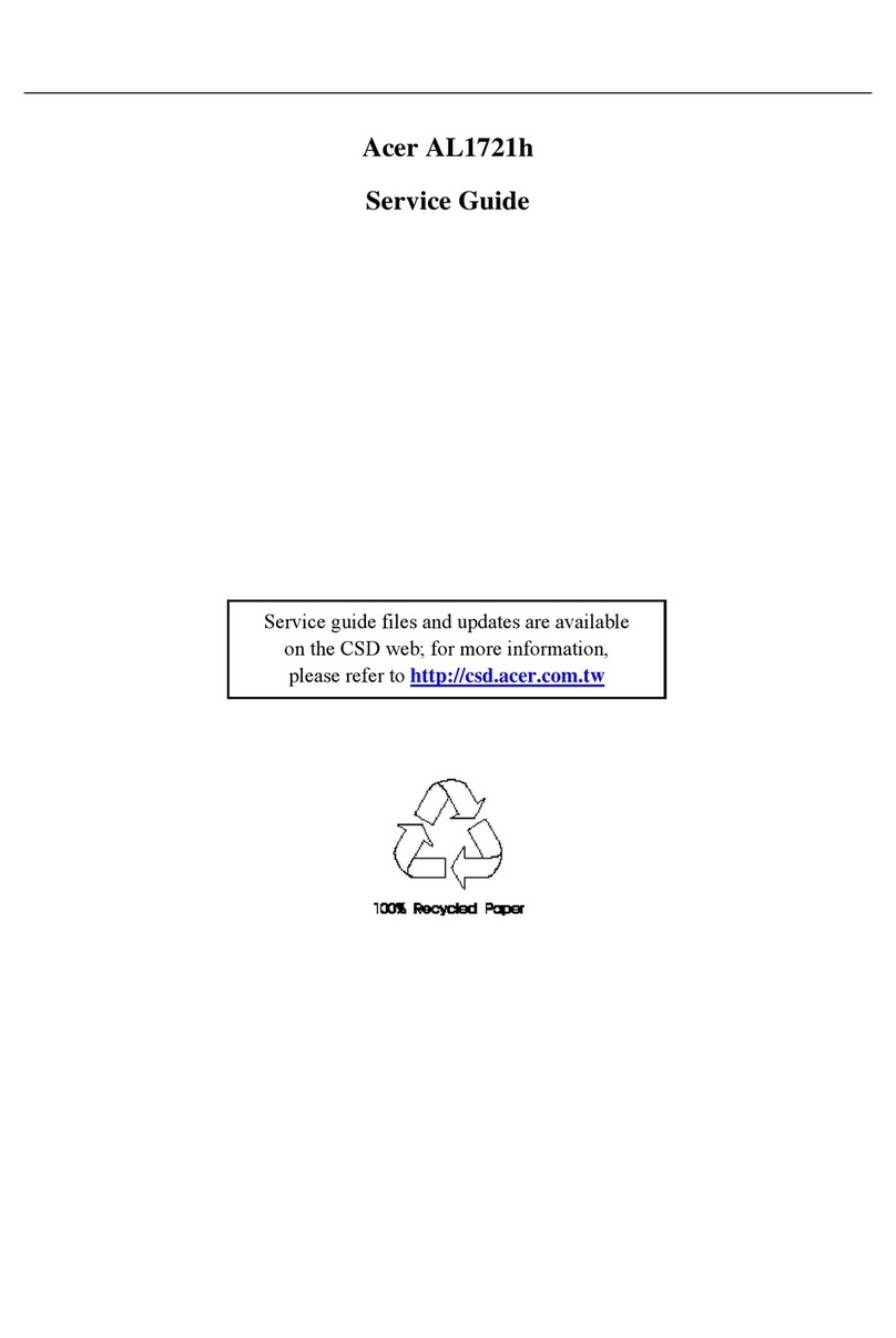 Acer AL1721h User manual