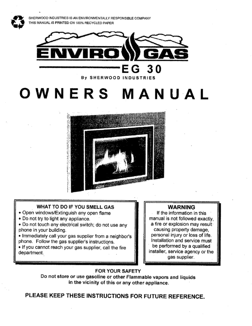 Enviro Gas EG 30 owner's manual
