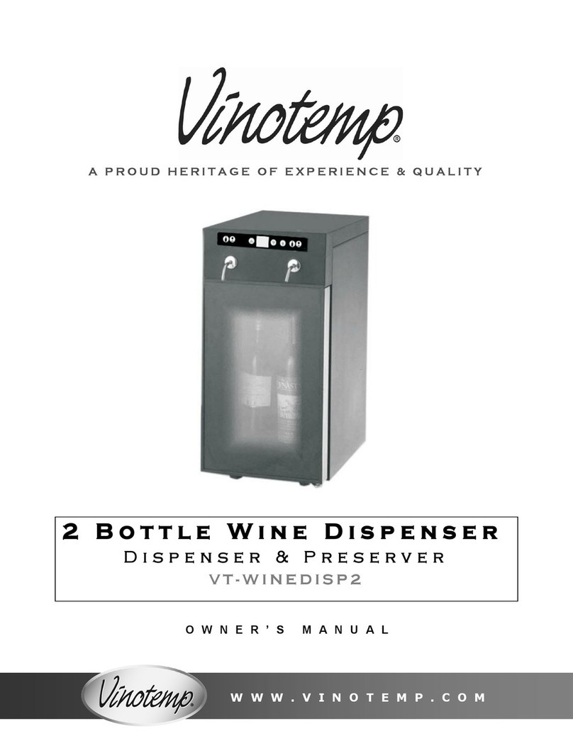 Vinotemp VT-WINEDISP2 owner's manual Vinotemp VT-WINEDISP2 owner's manual