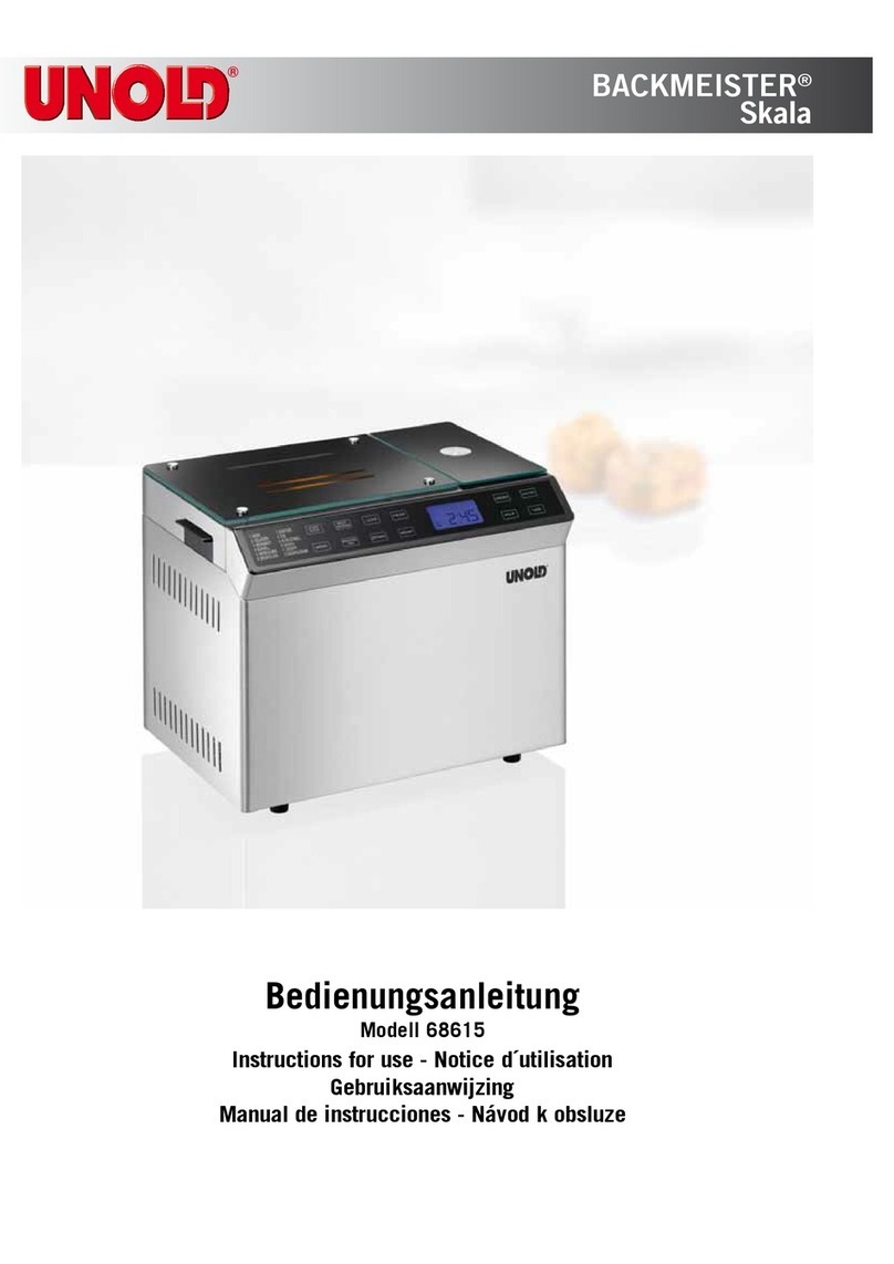 Unold Backmeister Skala user manual