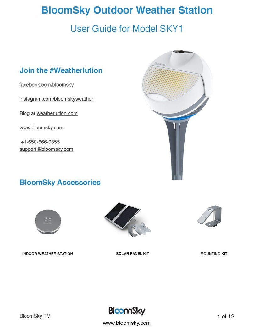 BloomSky SKY1 User manual