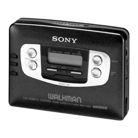 Sony Walkman WM-FX661 User manual