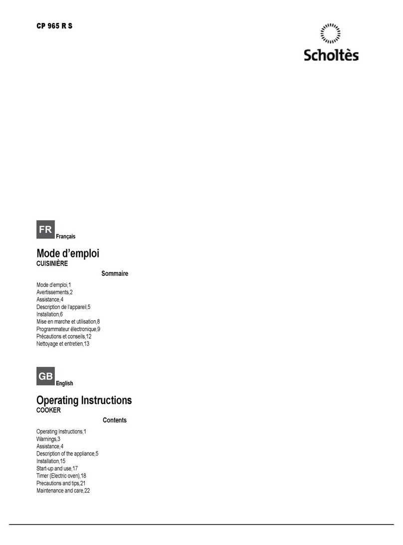 SCHOLTES CP 965 R S operating instructions