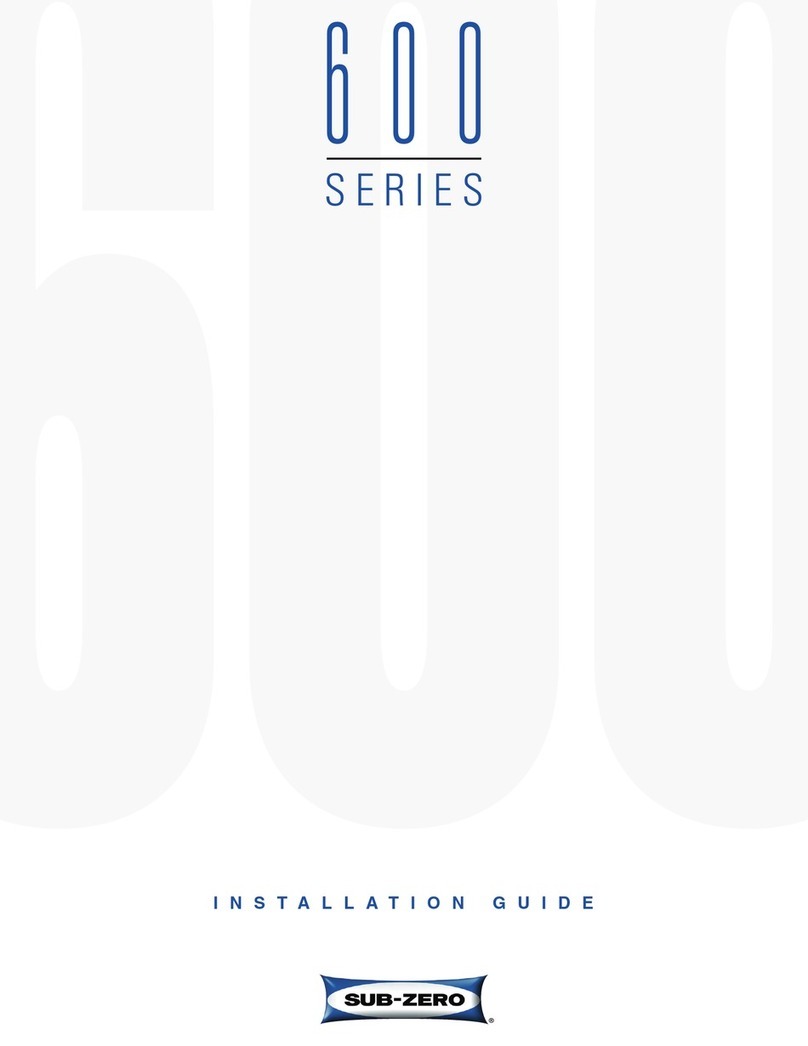 Sub-Zero 601R User manual