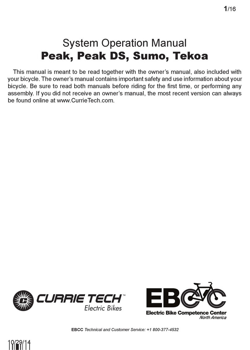 Currie tech Peak User manual