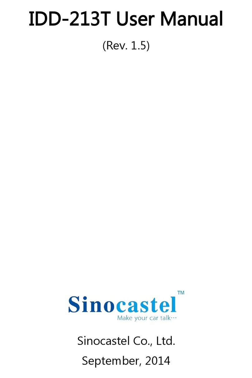 SinoCastel IDD-213T user manual