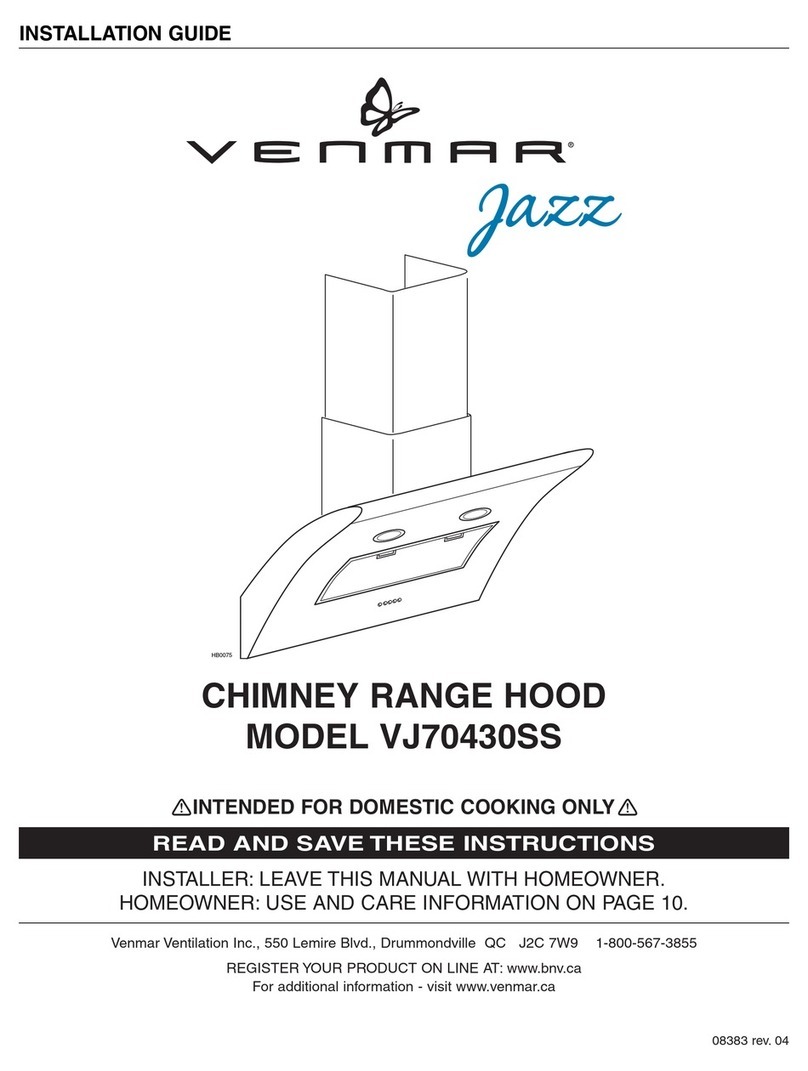Venmar Jazz VJ70430SS installation guide