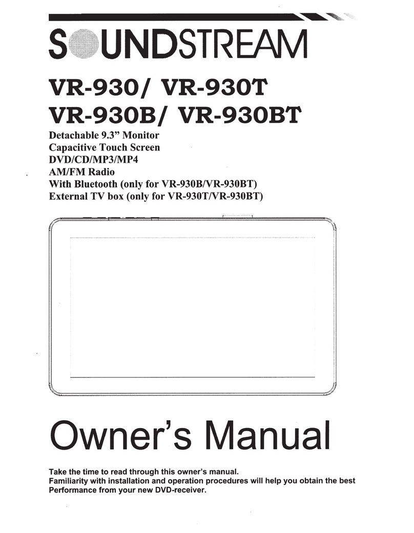 Soundstream VR-930 User manual Soundstream VR-930 User manual