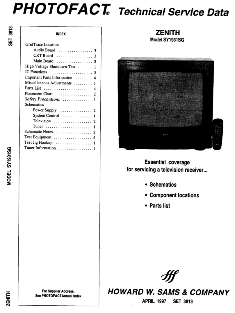 Zenith SY1931SG User manual