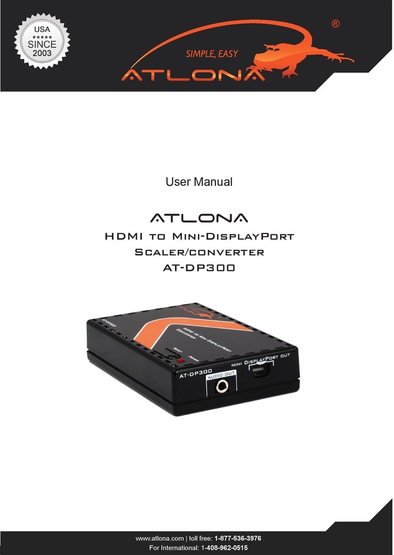 Atlona AT-DP300 user manual