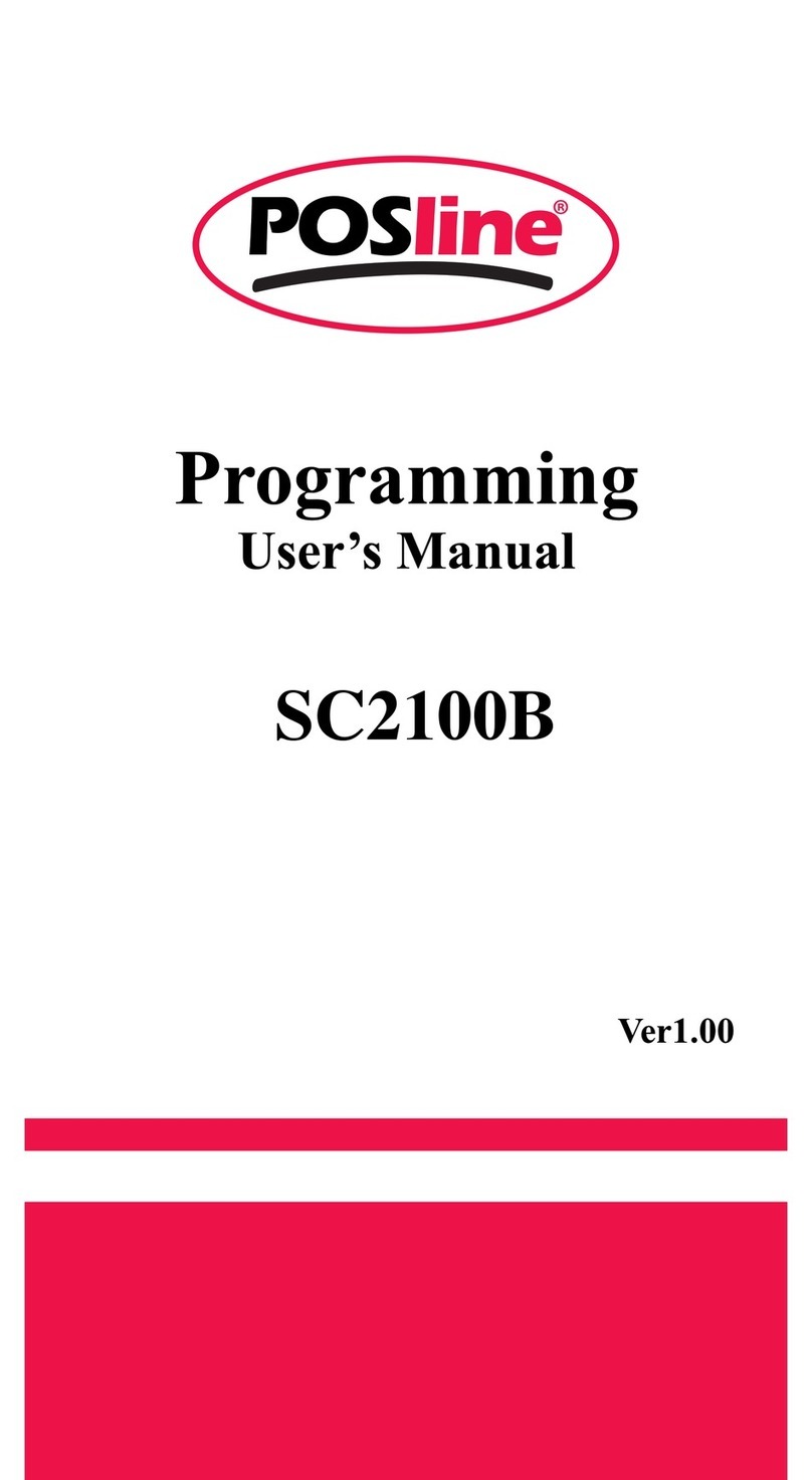 POSline SC2100B Owner's manual