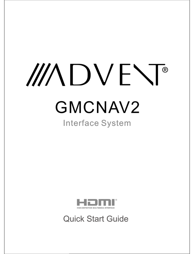 Advent GMCNAV2 User manual Advent GMCNAV2 User manual