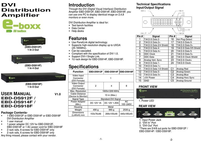 e-boxx EBD-DS912F user manual