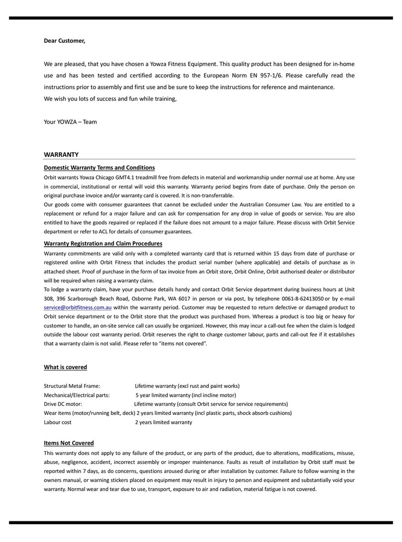 Yowza Chicago GMT4.1 Assembly manual