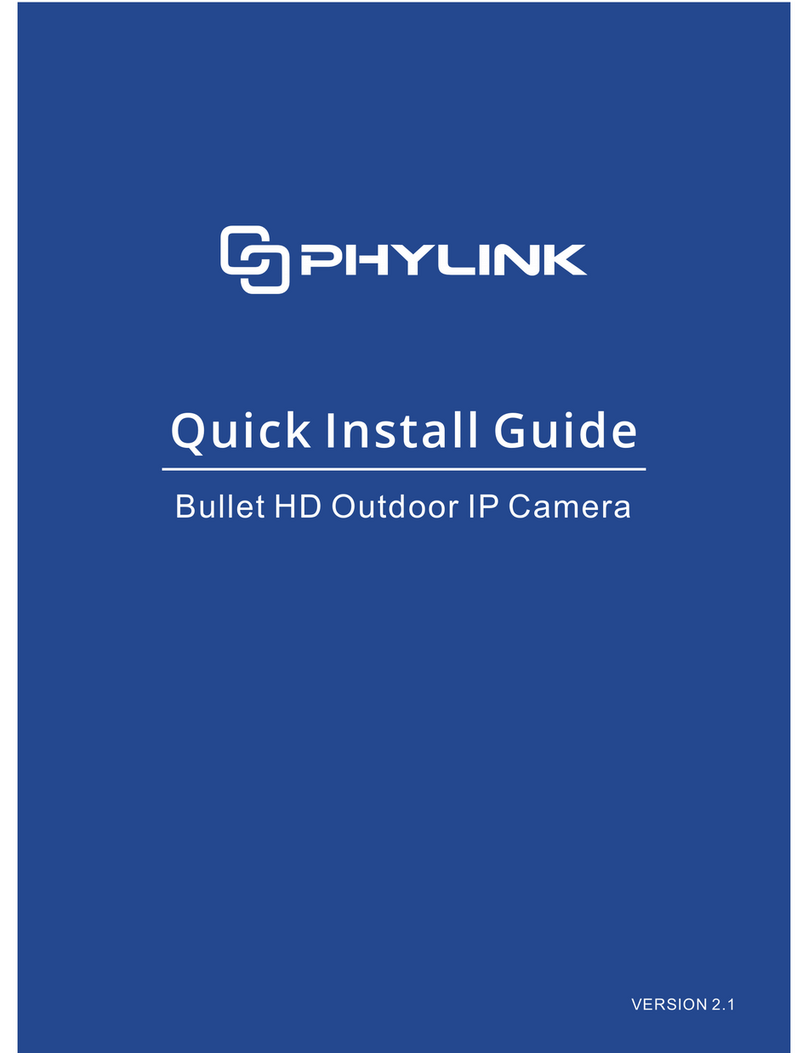 Phylink PLC-325PW Bullet HD Quick install guide