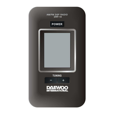 Daewoo DRP-18 User manual