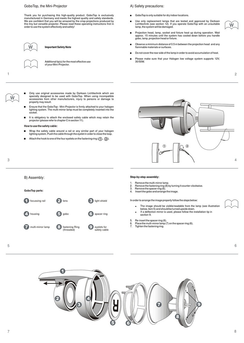Derksen GoboTop User manual