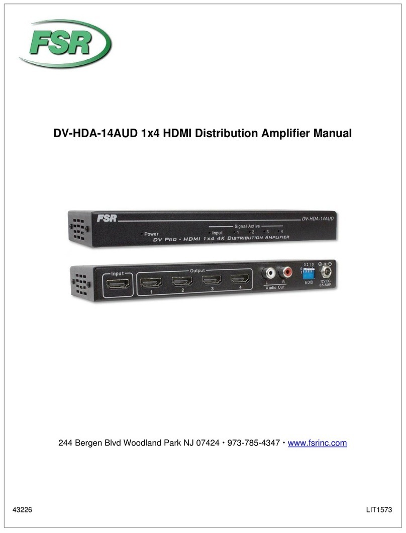 FSR DV-HDA-14AUD manual