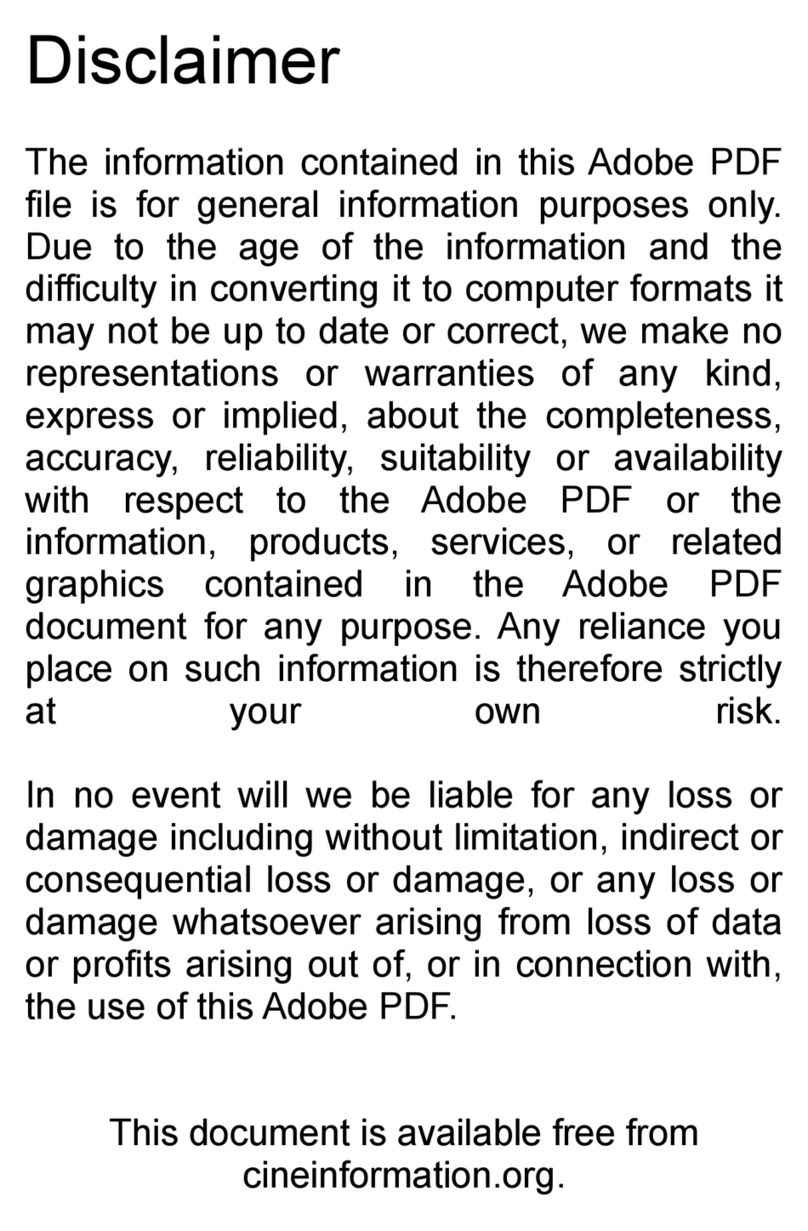 Paillard M8 Instructions for use