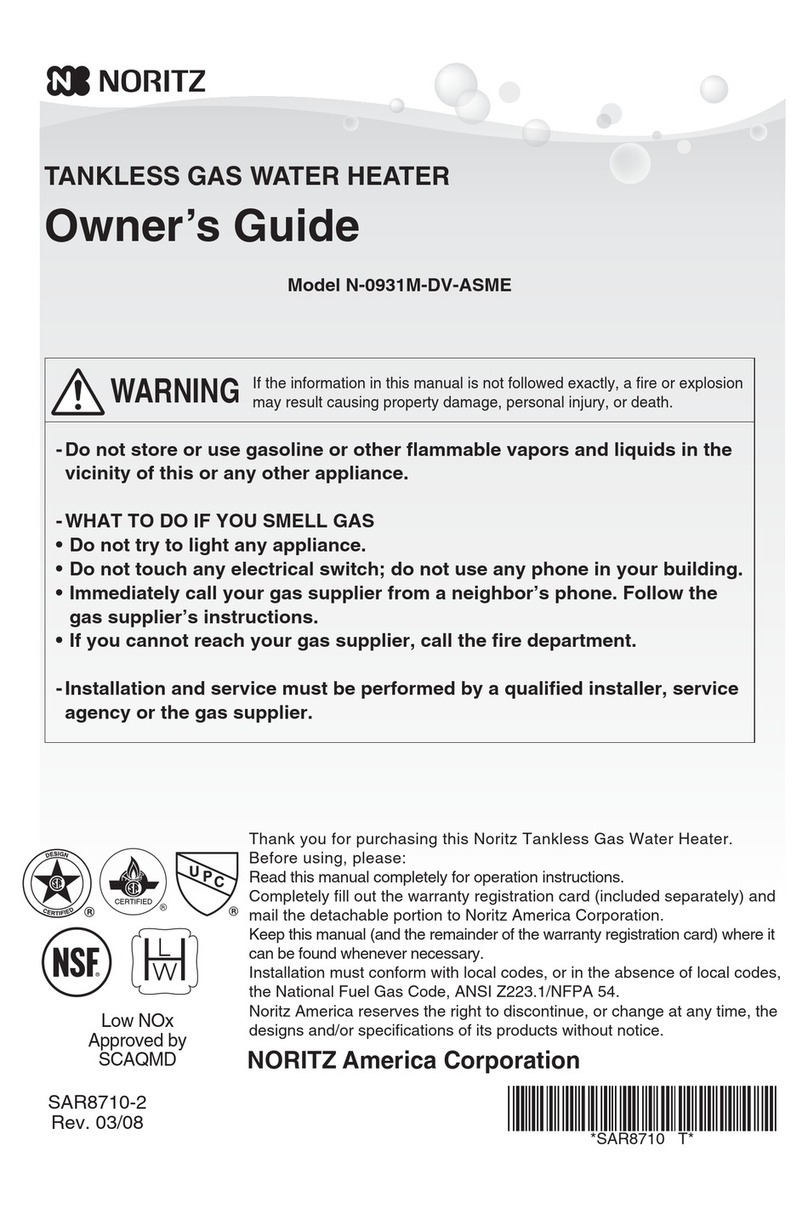 Noritz N-0931M-DV-ASME owner's guide