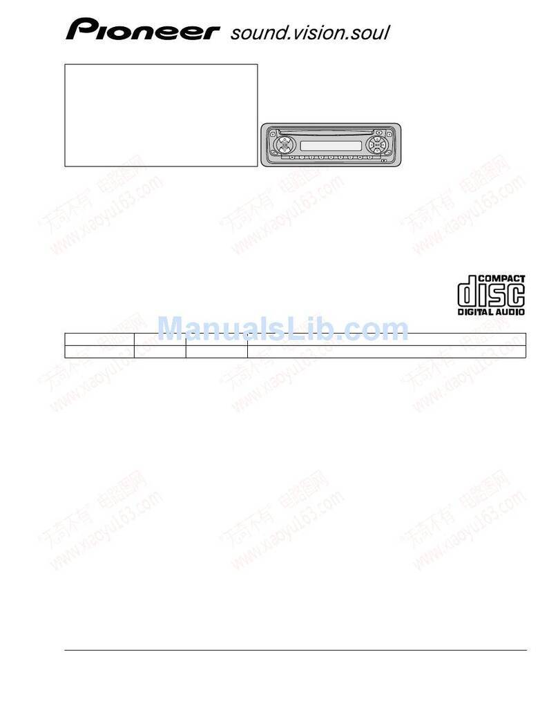 Pioneer DEH-1450 User manual