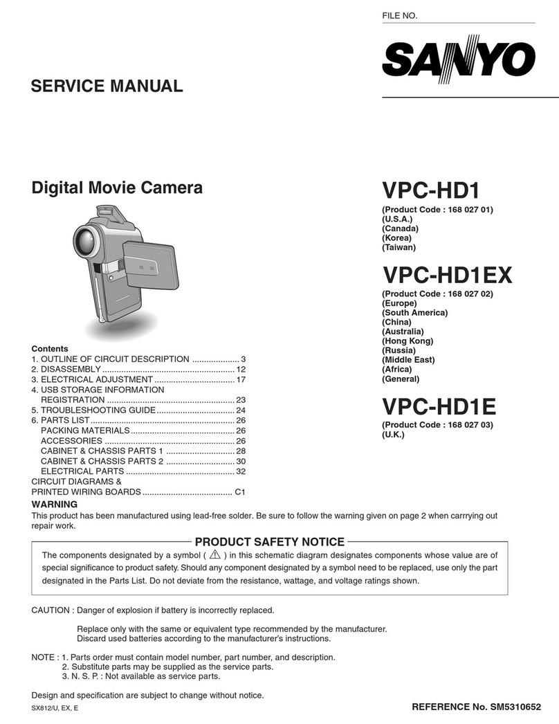 Sanyo Xacti VPC-HD1 User manual