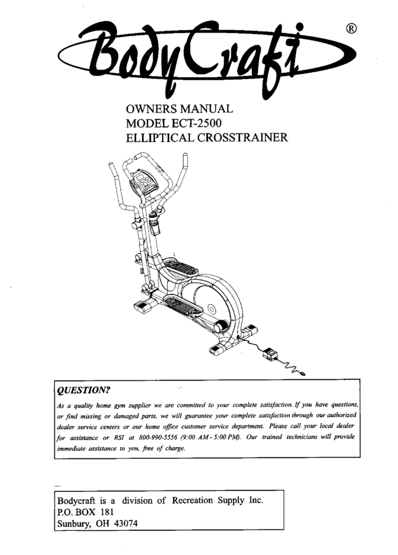 Body Craft ECT-2500 User manual