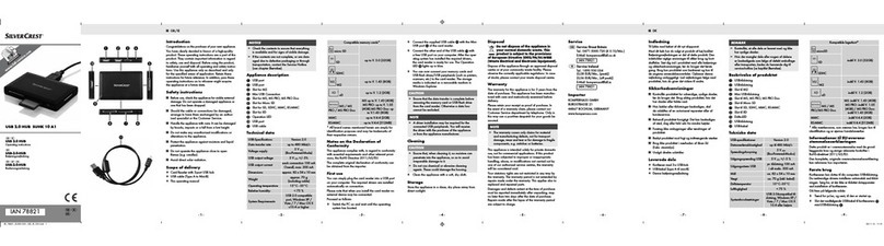 Silvercrest USB 2.0 HUB User manual