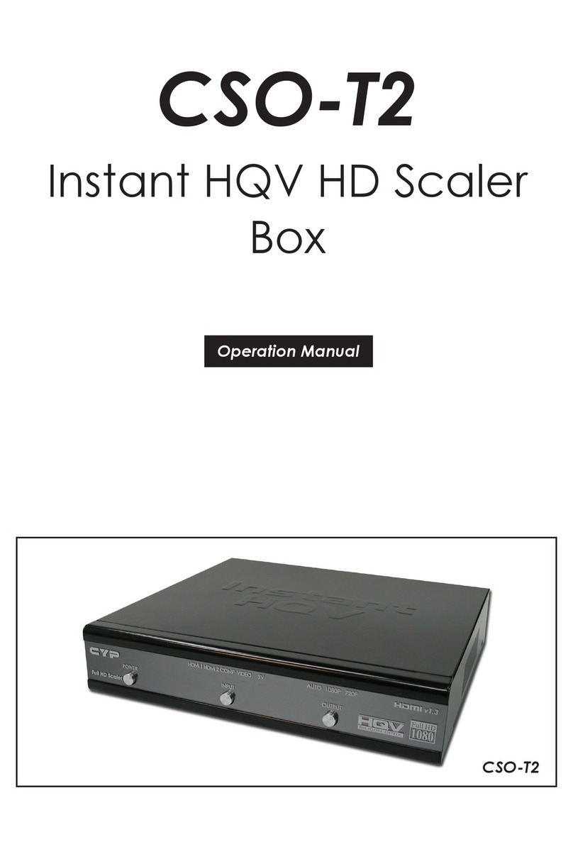 CYP CSO-T2 User manual