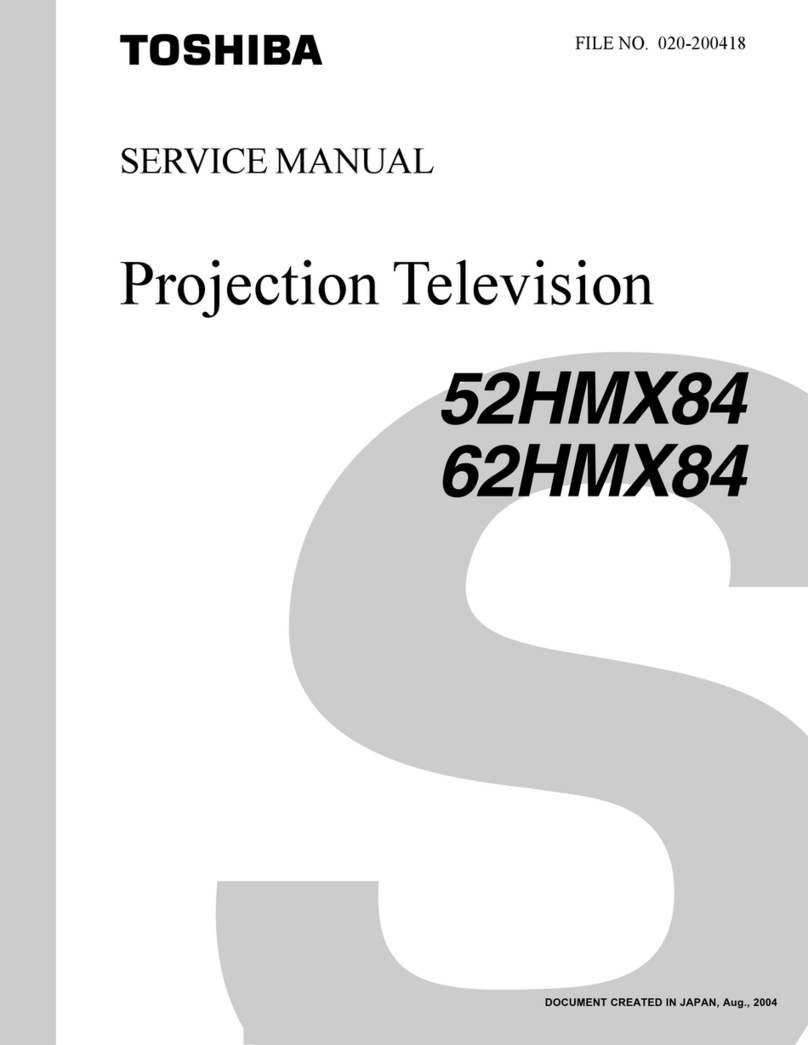 Toshiba 52HMX84 - Cinema Series HD User manual Toshiba 52HMX84 - Cinema Series HD User manual