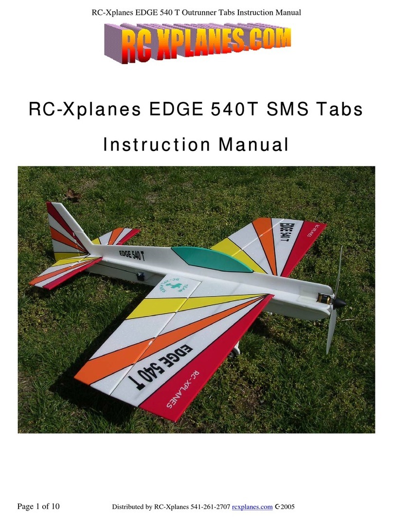 RC-Xplanes EDGE 540T SMS Tabs instruction manual