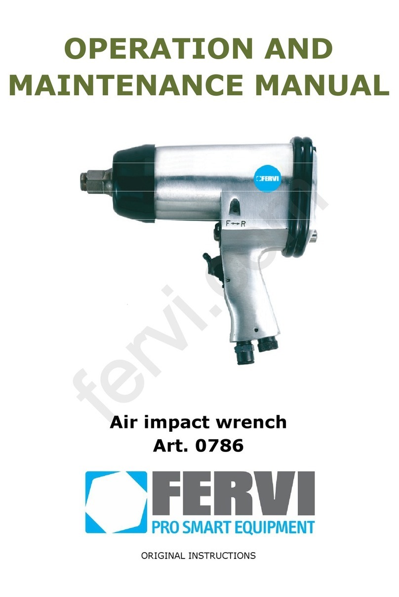 Fervi 786 Operation and maintenance manual