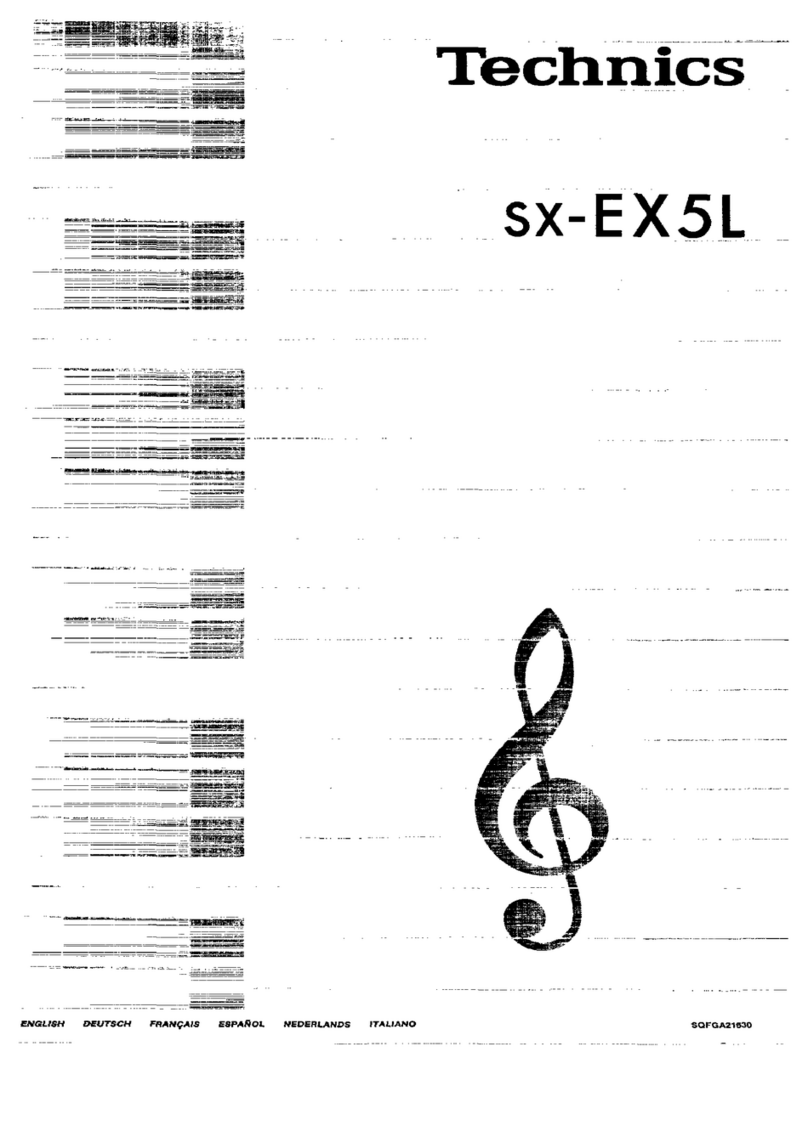 Technics SX-EX5L User manual Technics SX-EX5L User manual