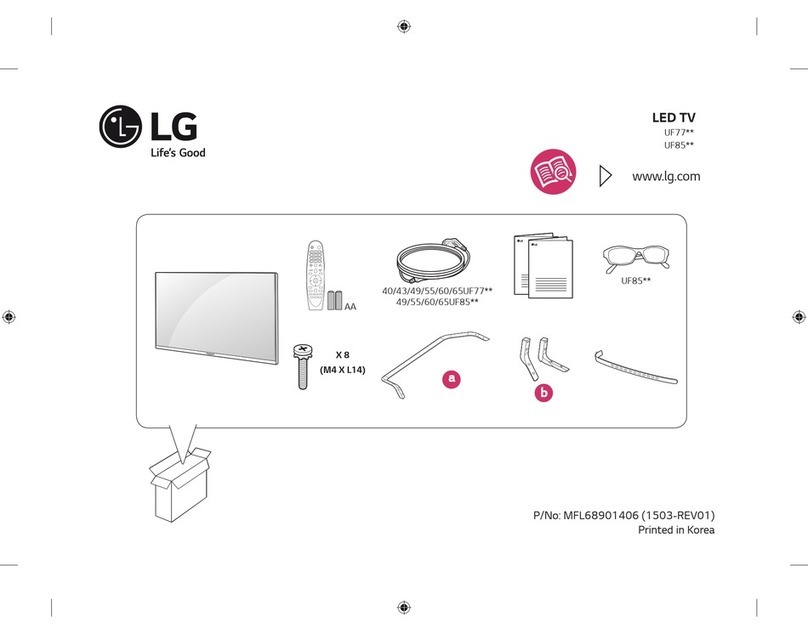 LG UF77 series User manual