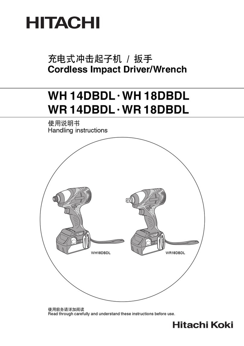 Hitachi WH 14DBDL User manual